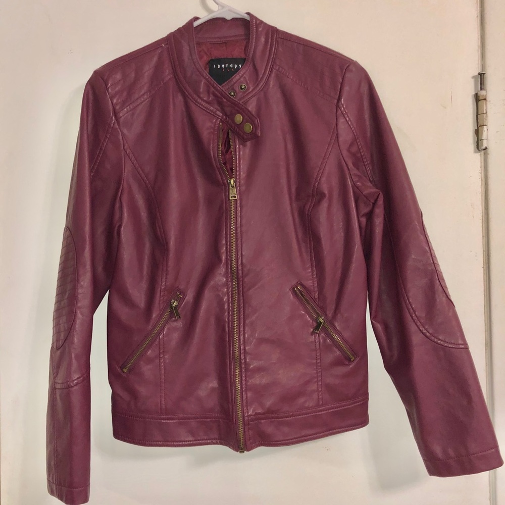 Faux leather jacket